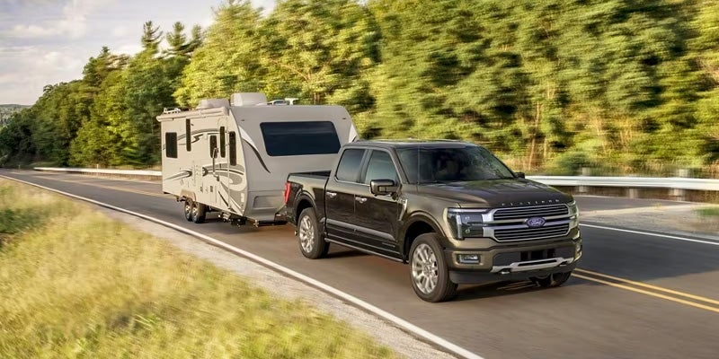2024 Ford F-150 carrying outdoor equipment